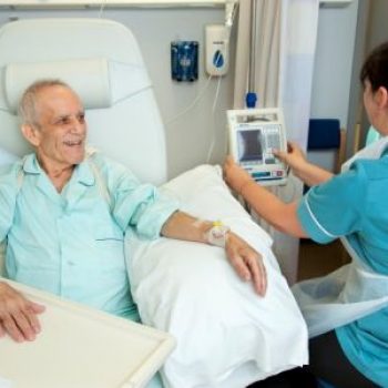 Man having chemotherapy w500 h300